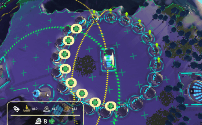 Service building placement citizen count