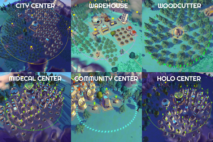 Building ranges colours
